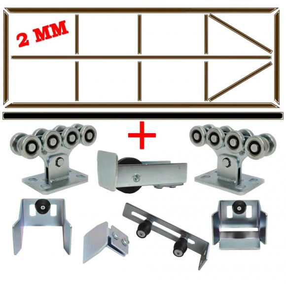 Готовый каркас ворот с комплектующими для самостоятельной сборки без сварки